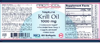 Protocol For Life Balance Neptune Krill Oil 1000 mg - supplement