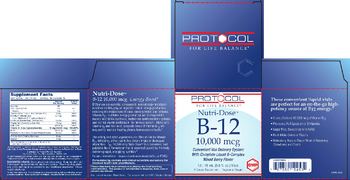 Protocol For Life Balance Nutri-Dose B-12 10,000 mcg Mixed Berry Flavor - supplement