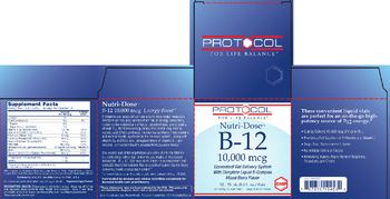 Protocol For Life Balance Nutri-Dose B-12 10,000 mcg Mixed Berry Flavor - supplement