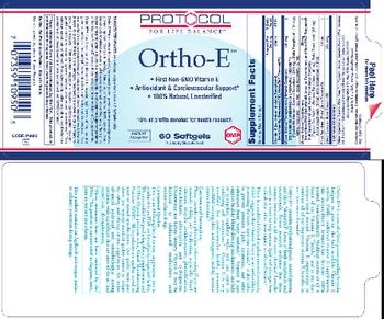 Protocol For Life Balance Ortho-E - supplement