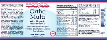 Protocol For Life Balance Ortho Multi - supplement