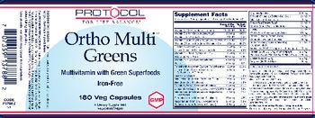 Protocol For Life Balance Ortho Multi Greens - supplement