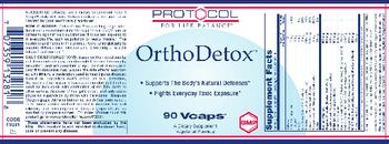 Protocol For Life Balance OrthoDetox - supplement