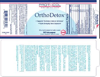 Protocol For Life Balance OrthoDetox - supplement