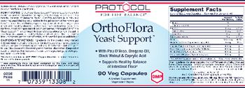 Protocol For Life Balance OrthoFlora Yeast Support - supplement