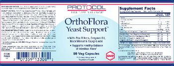 Protocol For Life Balance OrthoFlora Yeast Support - supplement