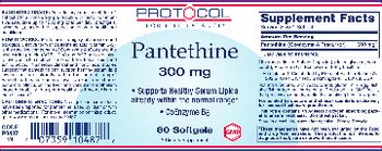 Protocol For Life Balance Pantethine 300 mg - supplement