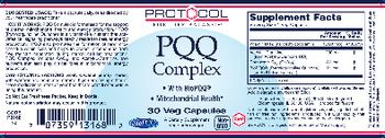 Protocol For Life Balance PQQ Complex - supplement