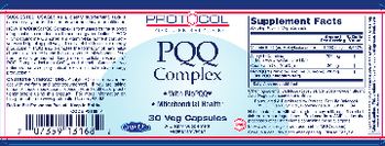 Protocol For Life Balance PQQ Complex - supplement