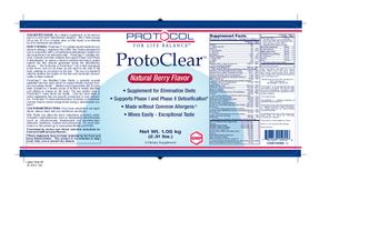 Protocol For Life Balance ProtoClear Natural Berry Flavor - supplement