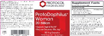 Protocol For Life Balance ProtoDophilus Women 20 Billion - supplement