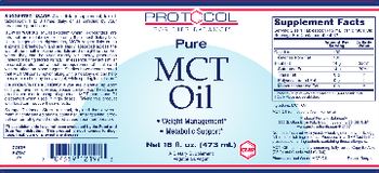 Protocol For Life Balance Pure MCT Oil - supplement