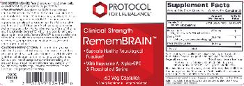 Protocol For Life Balance RememBrain - supplement