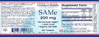 Protocol For Life Balance SAMe 200 mg - supplement