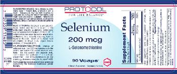 Protocol For Life Balance Selenium 200 mcg - supplement