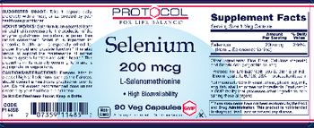 Protocol For Life Balance Selenium 200 mcg - supplement