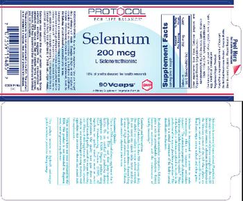 Protocol For Life Balance Selenium 200 mcg - supplement