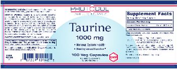 Protocol For Life Balance Taurine 1000 mg - supplement