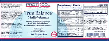 Protocol For Life Balance True Balance Multi-Vitamin - supplement