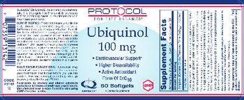 Protocol For Life Balance Ubiquinol 100 mg - supplement