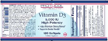 Protocol For Life Balance Vitamin D3 5,000 IU High Potency - supplement