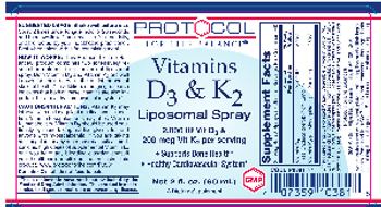 Protocol For Life Balance Vitamins D3 & K2 Liposomal Spray - supplement