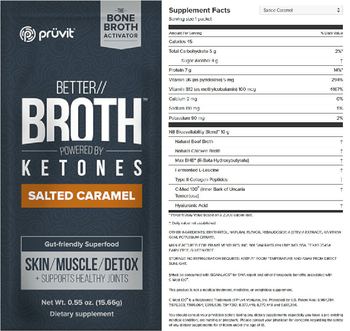 Pruvit Better//Broth Salted Caramel - supplement