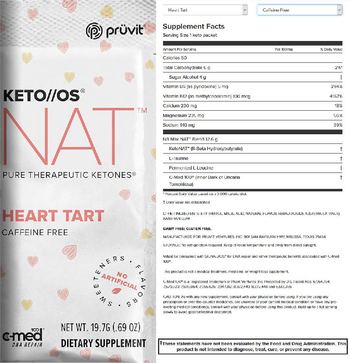 Pruvit KETO//OS NAT Heart Tart Caffeine Free - supplement