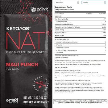 Pruvit KETO//OS NAT Maui Punch Charged - supplement
