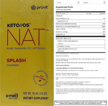 Pruvit KETO//OS NAT Splash Charged - supplement
