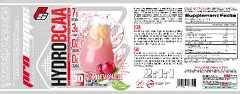 PS ProSupps HydroBCAA Pink Lemonade - supplement