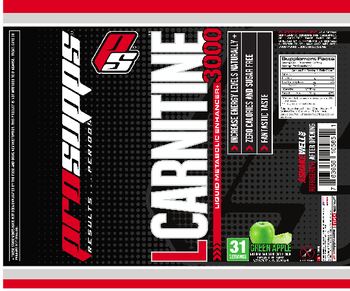 PS ProSupps L-Carnitine 3000 Green Apple - supplement