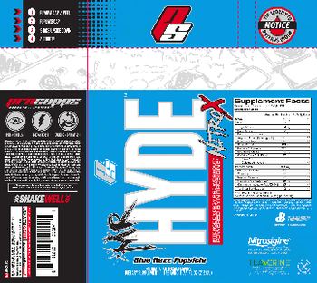 PS ProSupps Mr Hyde NitroX Blue Razz Popsicle - supplement