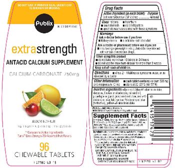 Publix Extra Strength Antacid Calcium Supplement - 