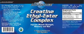Pure Advantage Creatine Ethyl-Ester Complex - supplement