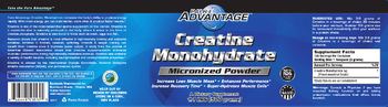 Pure Advantage Creatine Monohydrate - supplement