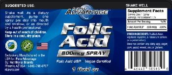 Pure Advantage Folic Acid 800 mcg Spray - 