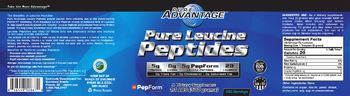 Pure Advantage Pure Leucine Peptides - supplement