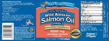 Pure Alaska Omega 100% Natural Wild Alaskan Salmon Oil 1000 mg - supplement