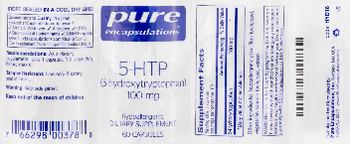 Pure Encapsulations 5-HTP (5-Hydroxytryptophan) 100 mg - supplement