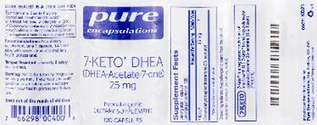 Pure Encapsulations 7-Keto DHEA 25 mg - supplement