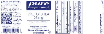 Pure Encapsulations 7-Keto DHEA 25 mg - supplement