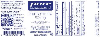 Pure Encapsulations 7-Keto DHEA 50 mg - supplement