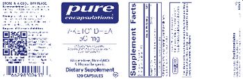 Pure Encapsulations 7-Keto DHEA 50 mg - supplement