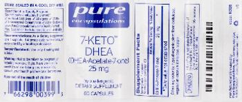 Pure Encapsulations 7-Keto DHEA (DHEA-Acetate-7-One) 25 mg - supplement