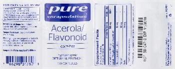 Pure Encapsulations Acerola/Flavonoid - supplement