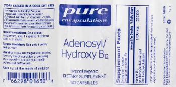 Pure Encapsulations Adenosyl/Hydroxy B12 - supplement