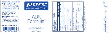Pure Encapsulations ADR Formula - supplement