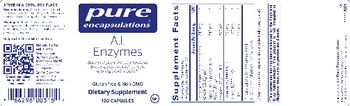 Pure Encapsulations A.I. Enzymes - supplement