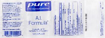 Pure Encapsulations A.I. Formula - supplement